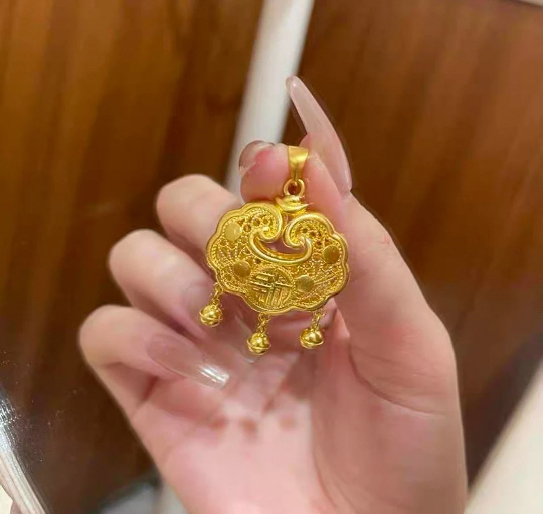 【安安粉丝专属】气质平安锁合金吊坠DH56524赠合金链