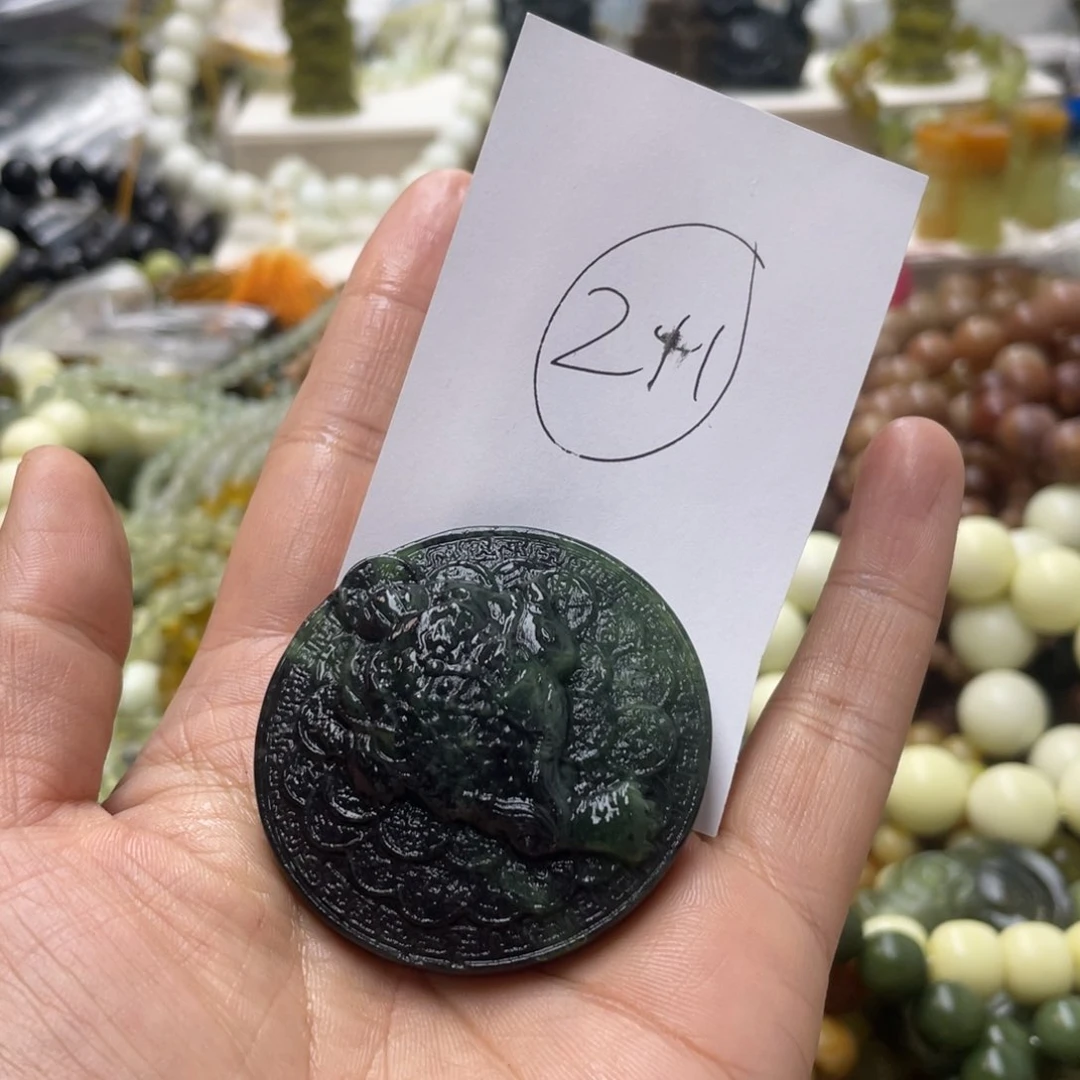 蛇纹石玉手链合金