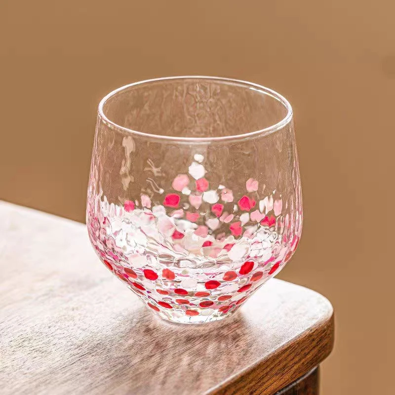 明尚德只此青绿樱粉星空主人玻璃杯