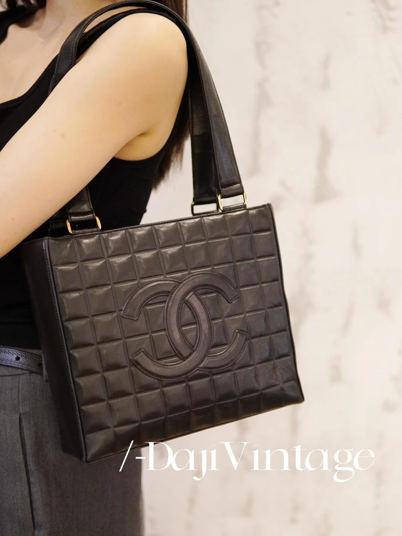 99新 Chanel/香奈儿 大吉中古/sh/冰格单肩包