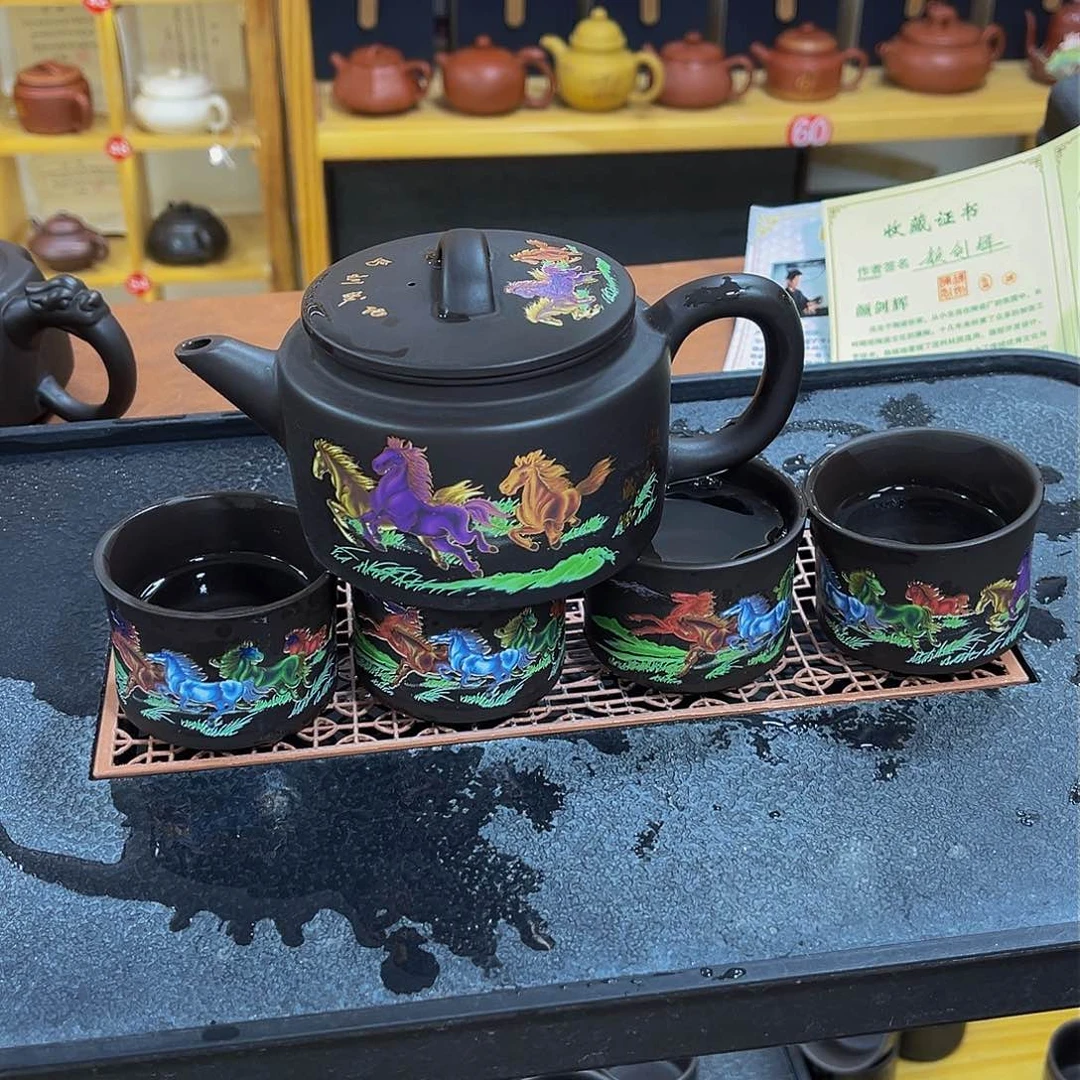 茶壶紫砂紫砂壶一壶4杯
