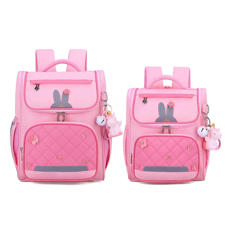 一二年级女童超轻减负书包有胸扣轻便可爱卡通幼儿园中小班书包