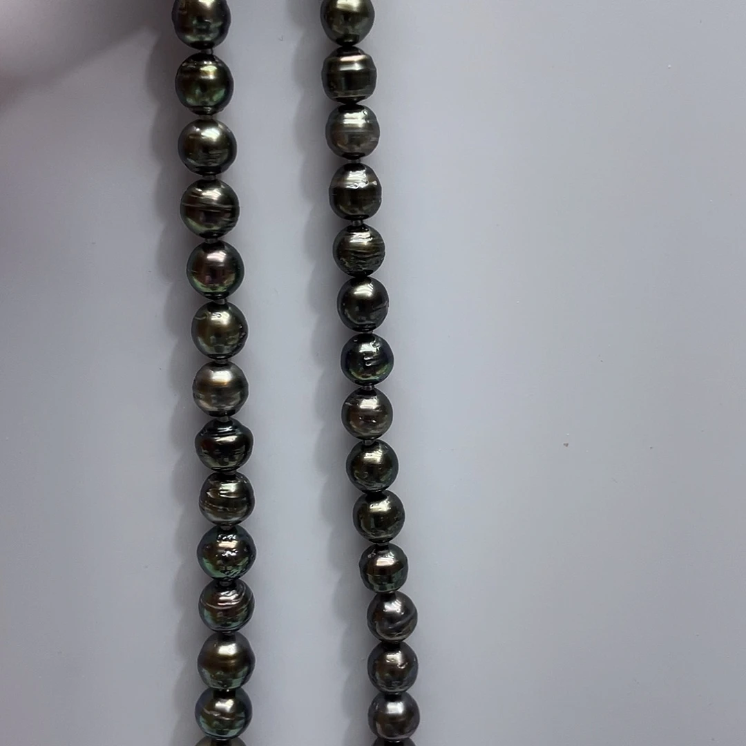 海水珍珠银S925镶嵌颈饰