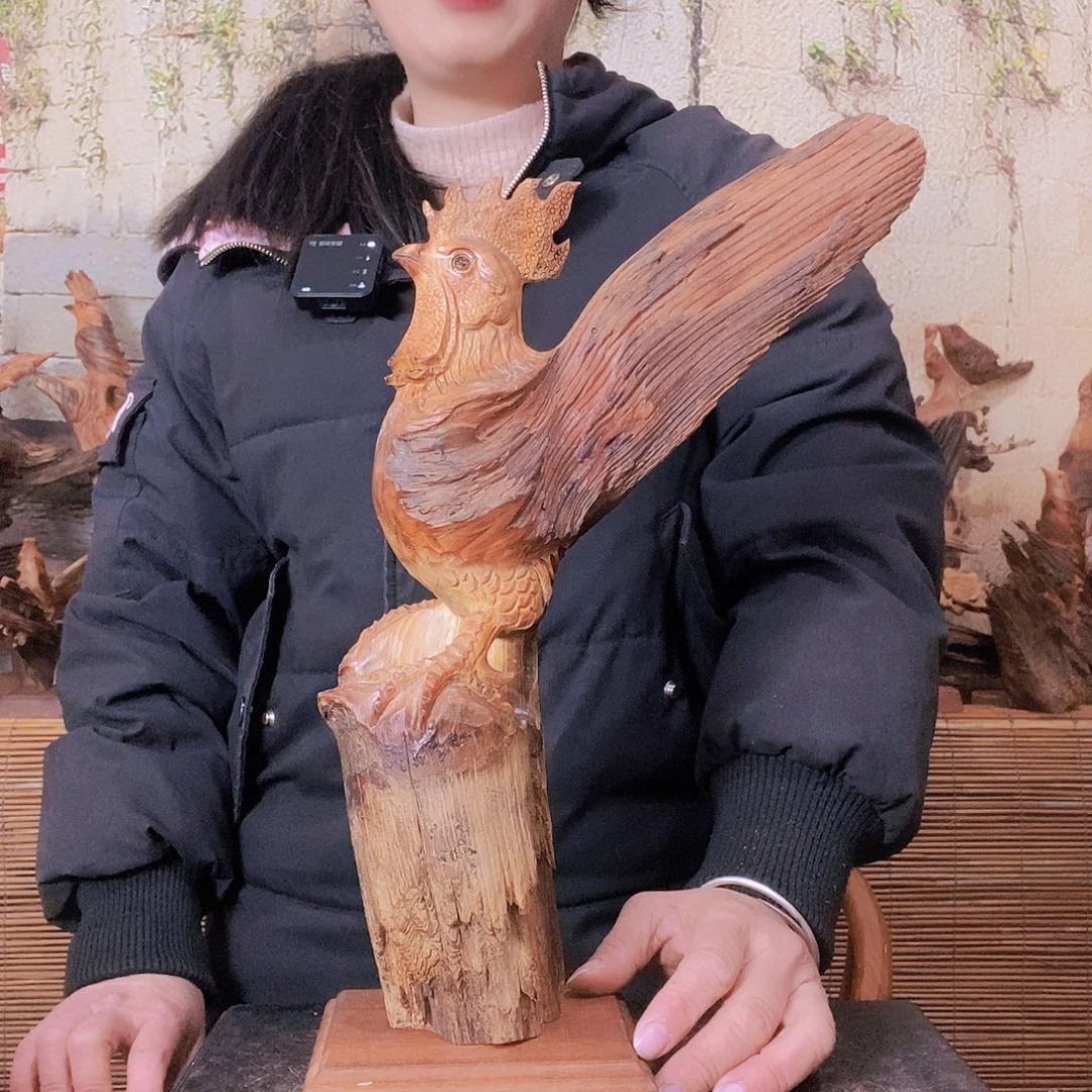 松木海*琥珀木自然摆件