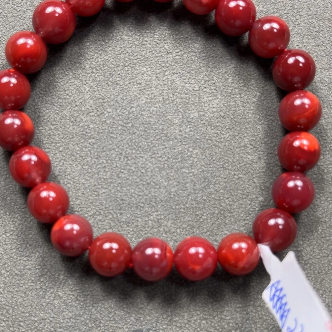 南红玛瑙未镶嵌颈饰火*?