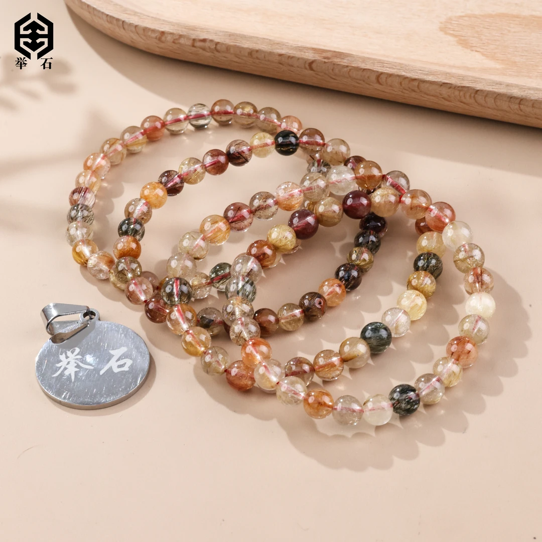 【举石珠宝】T0709-1007-6水晶手串（一件/多样性发/约5.5mm+）v