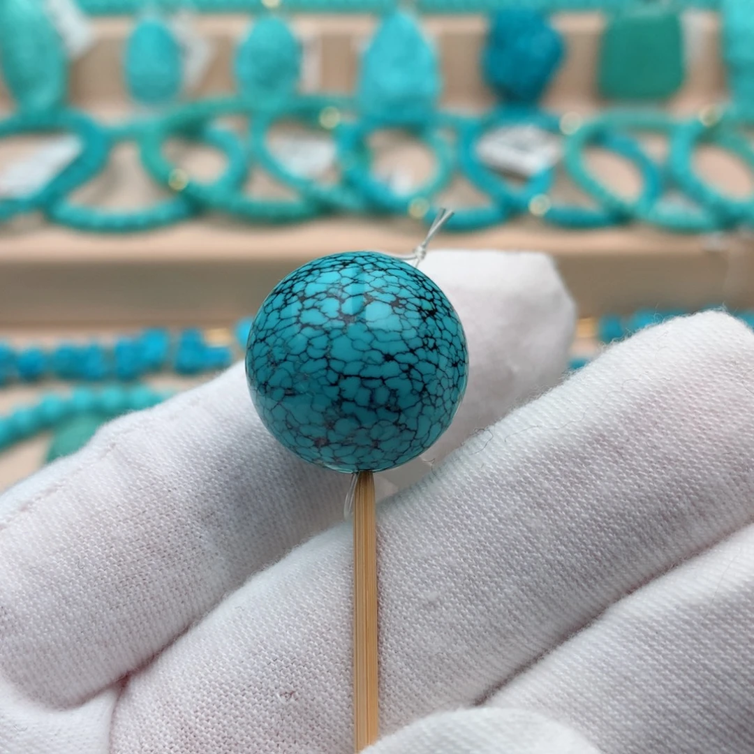 绿松石未镶嵌珠宝奇石19mm