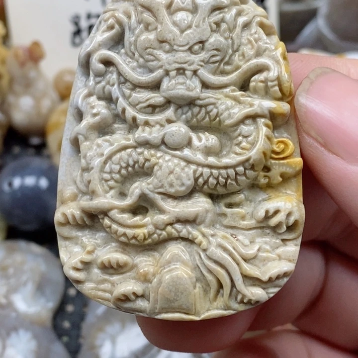 颈饰未镶嵌硅化珊瑚（珊瑚玉）