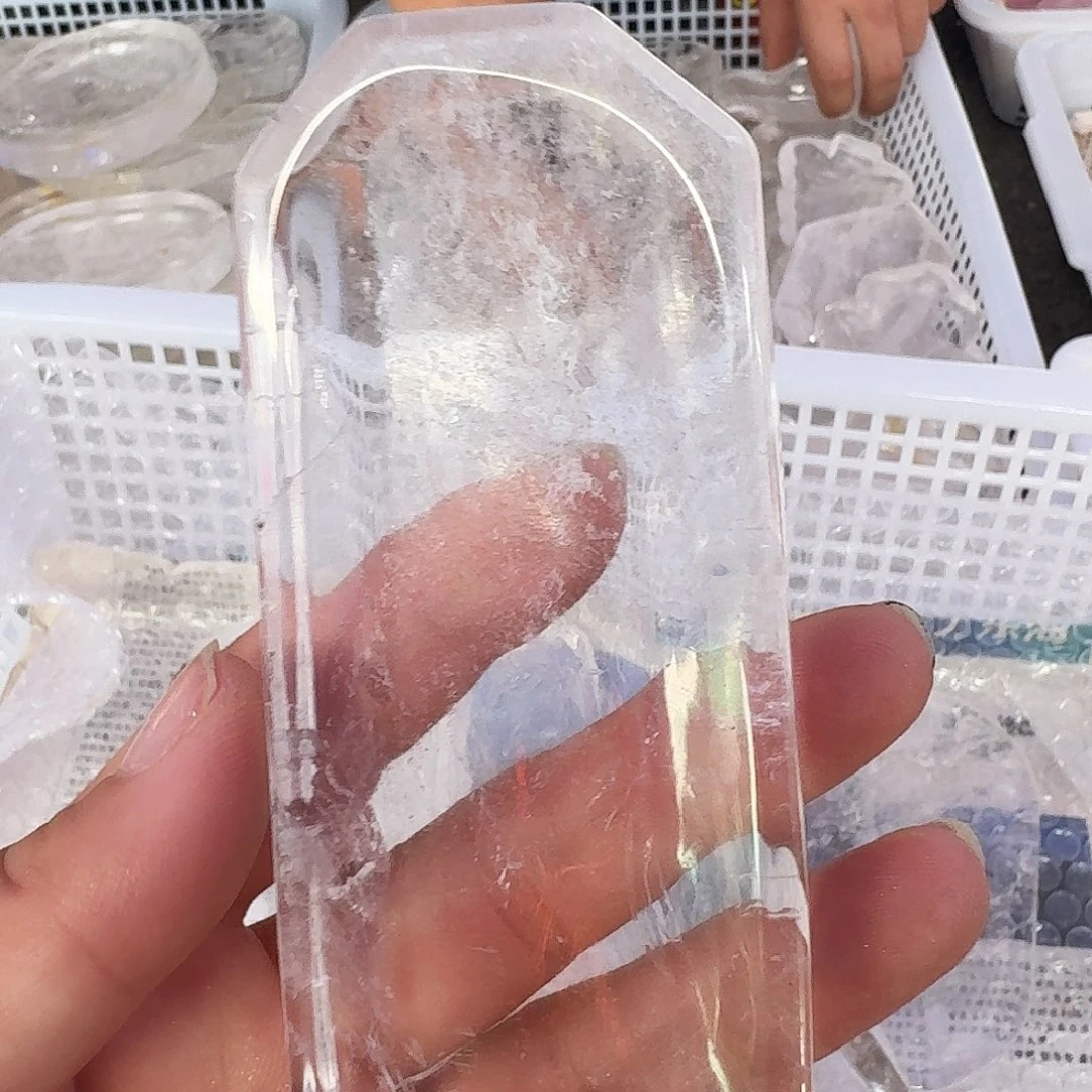 平***生未镶嵌手链烟晶白