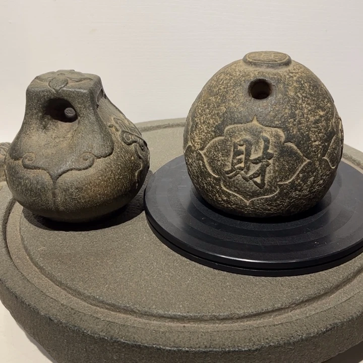 林***王石材两个石权青石