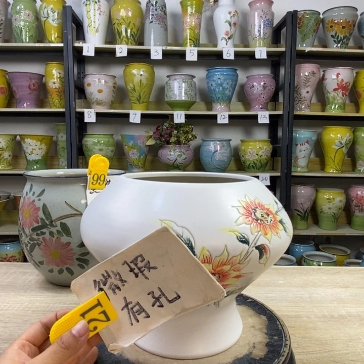 景德镇高温陶瓷花盆