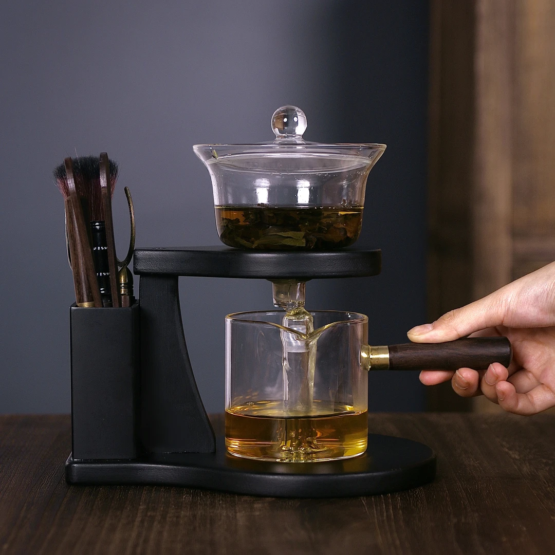 玻璃自动茶具懒人泡茶神器功夫茶具套装2025新款家用磁吸泡茶壶