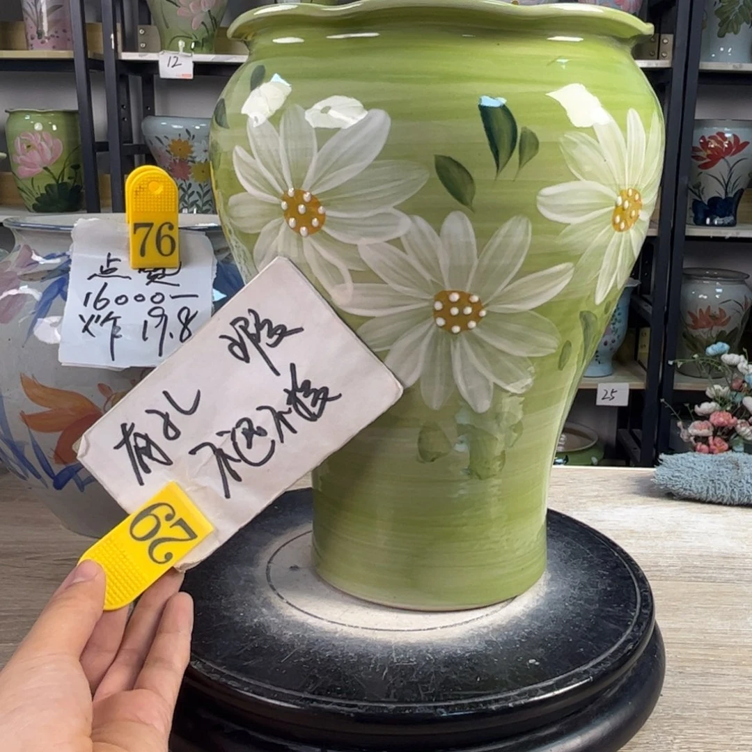 罐1tc景德镇陶瓷花盆^_