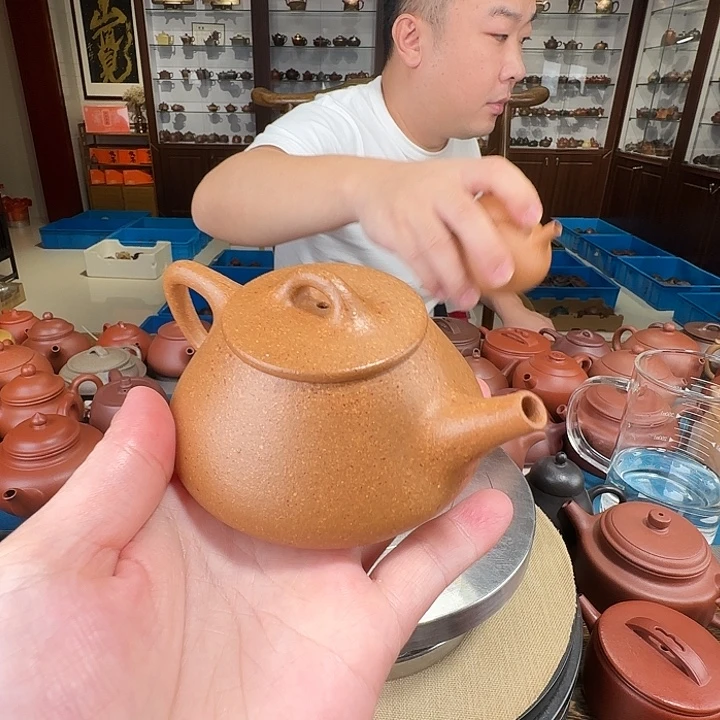 茶壶紫砂石瓢段泥