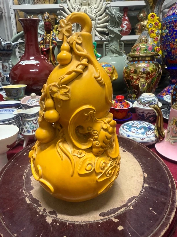 五福葫芦摆件满刻摆件