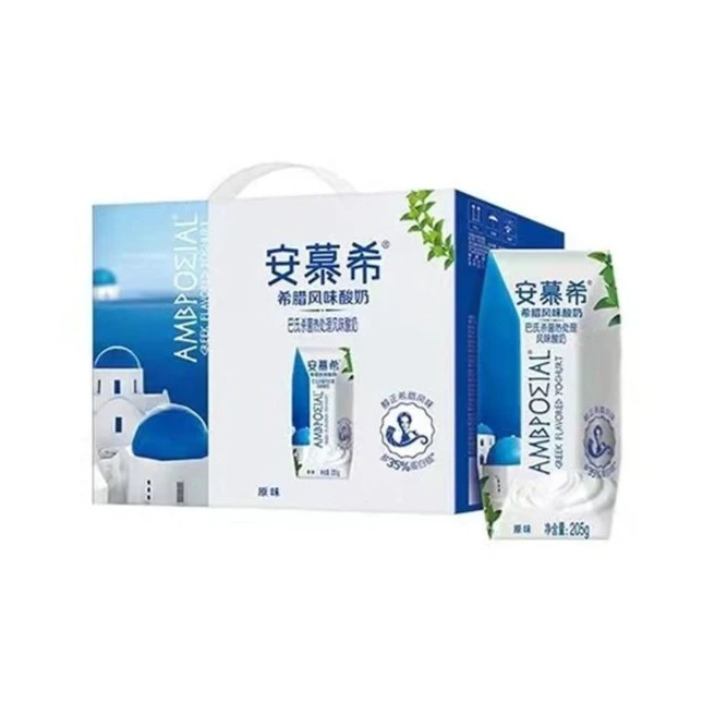安慕希希腊风味酸奶原味 2460g(205g*12盒*1箱) 10月