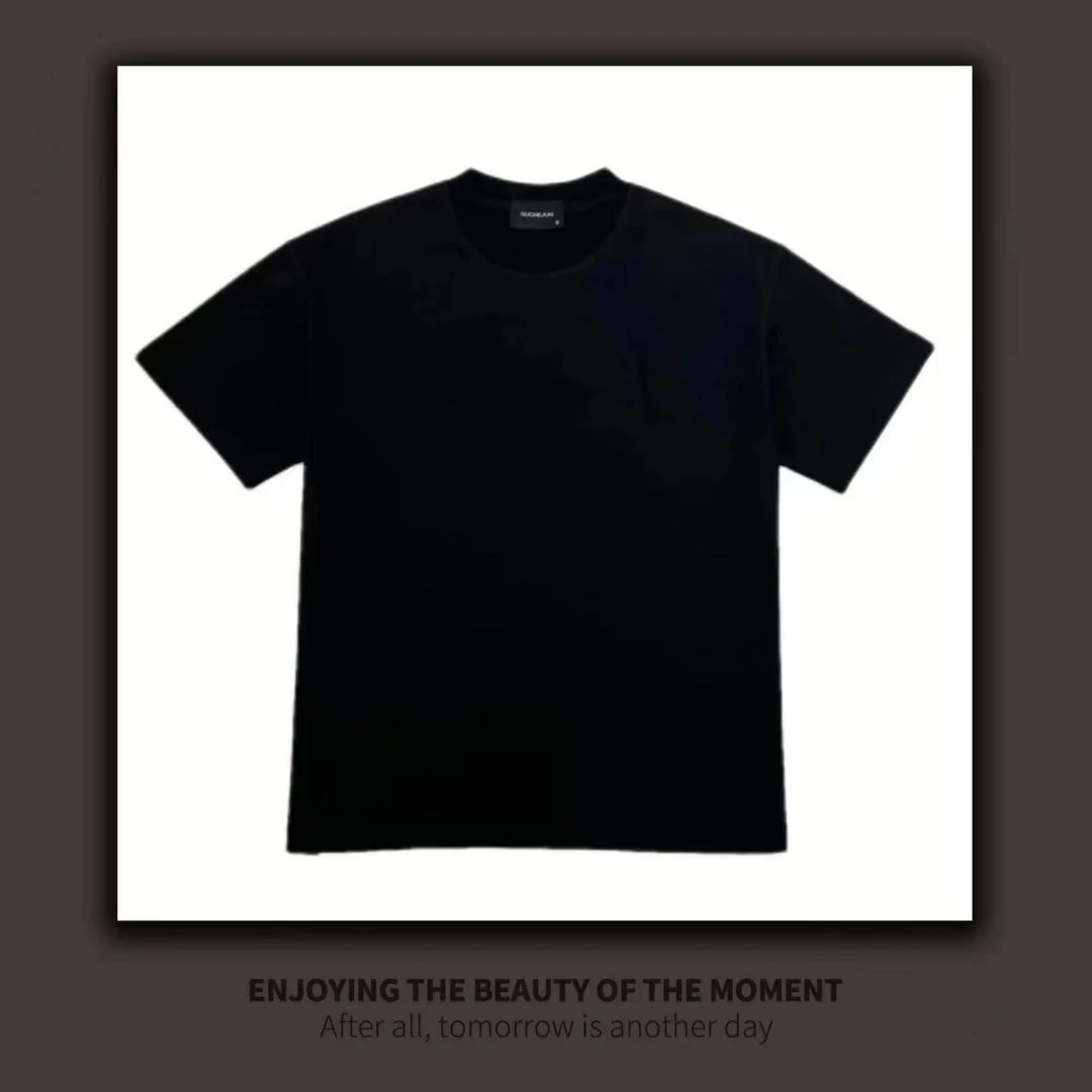 【轻奢男装-大幅数字-a】T2072夏季新款时尚设计师简约休闲百搭T恤