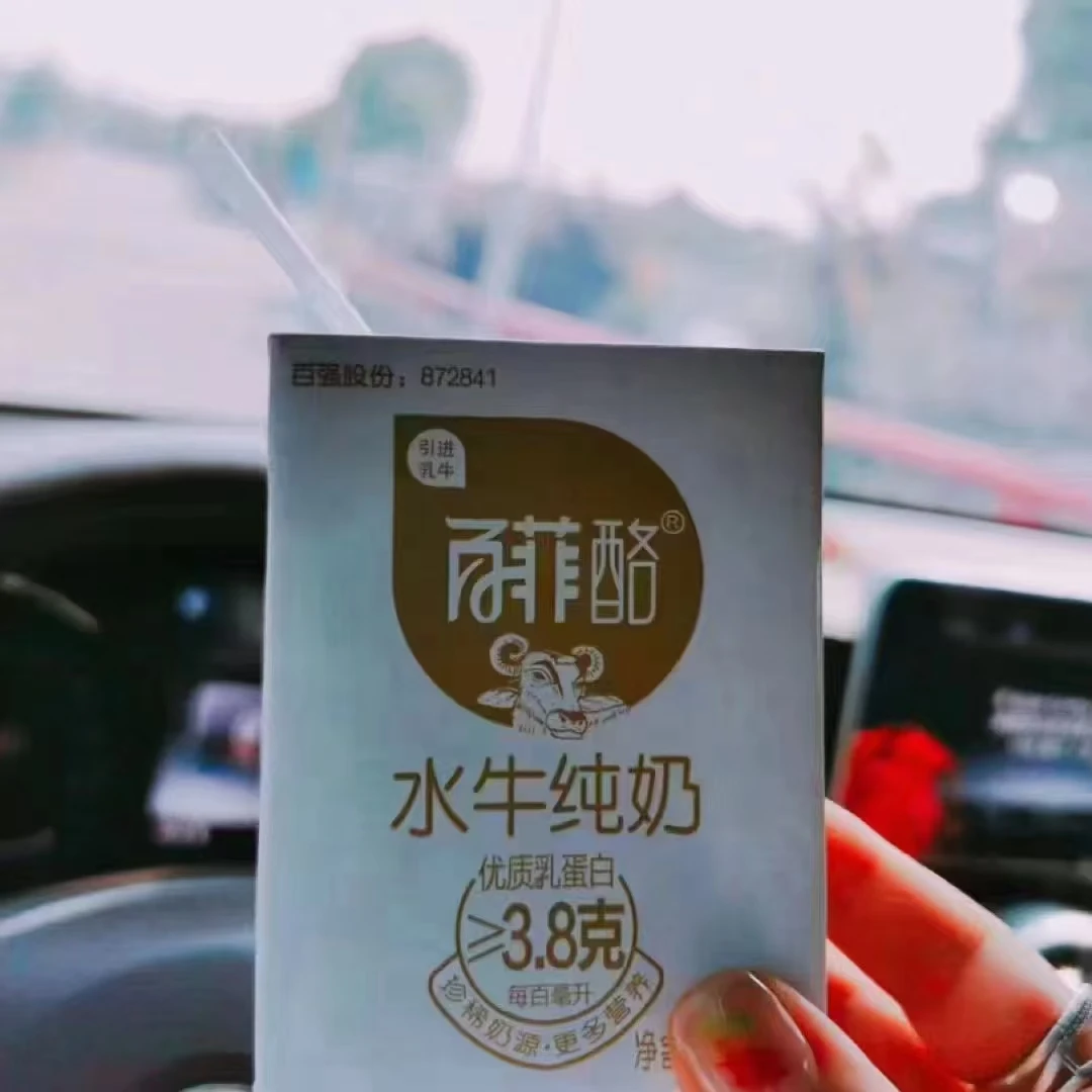 【咸宁小时达】百菲酪水牛纯奶200ml*12瓶
