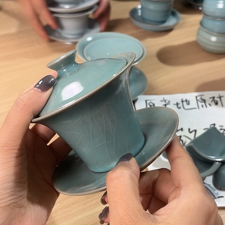 杯原产地汝瓷生产瑕品