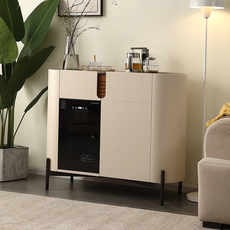 轻奢茶吧机家用全自动台式2025新款多功能小型免安装饮水机一体柜