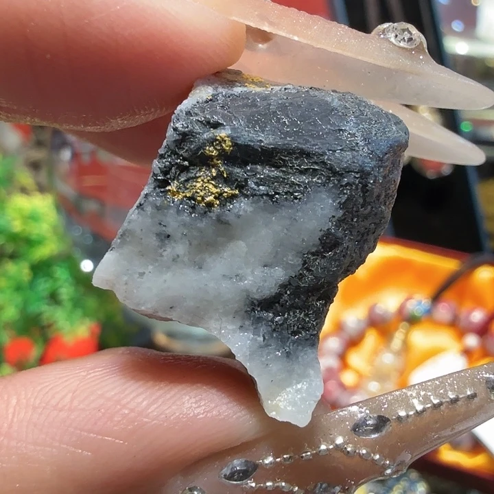 汽9g聚金阁天然明金矿标