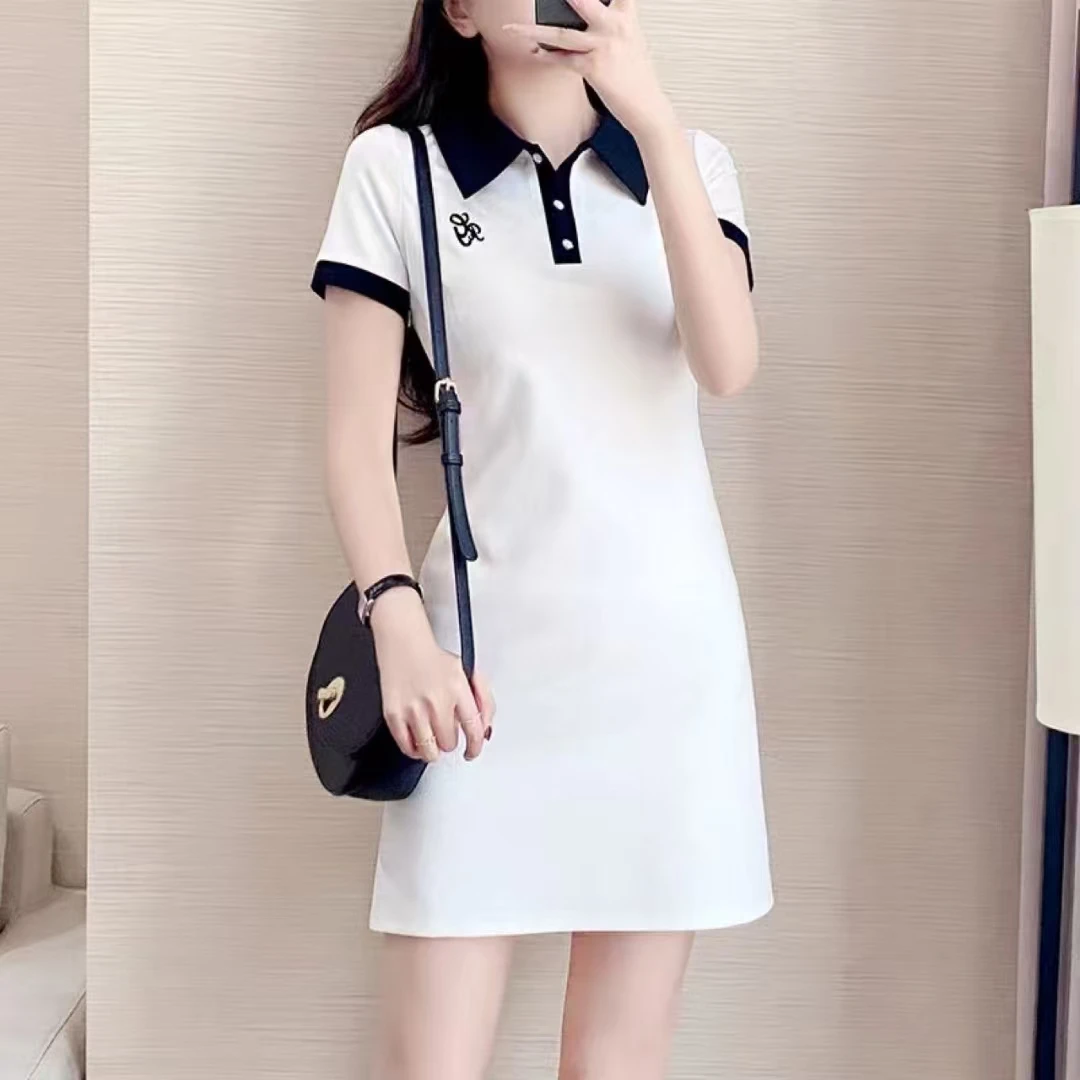 0601时尚短款连衣裙POLO裙