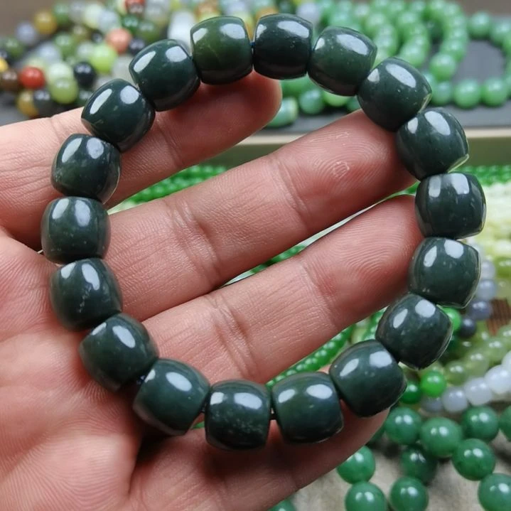 和田玉未镶嵌手链