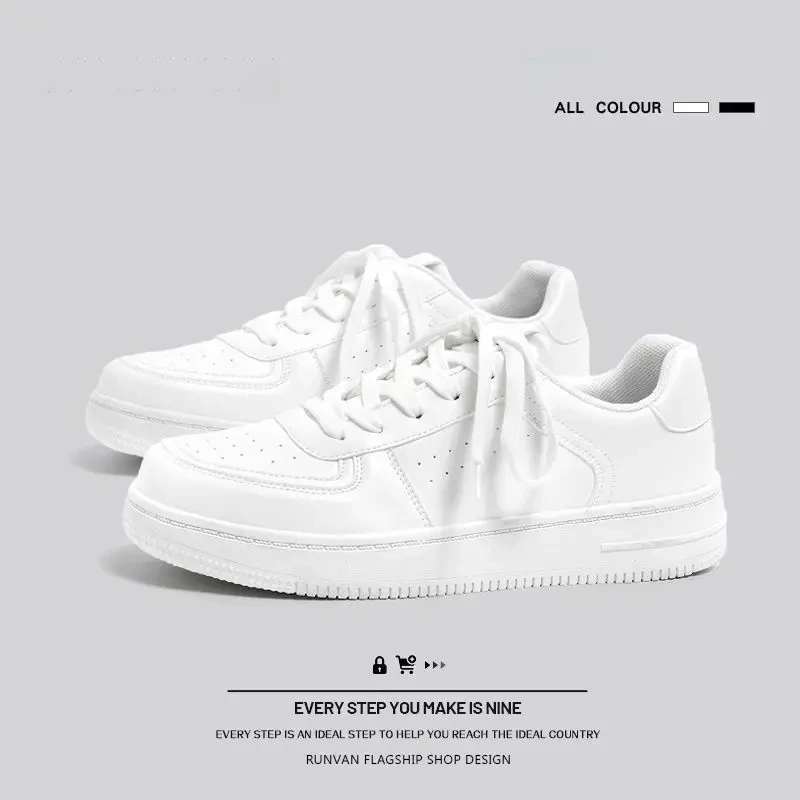 鸿星官网尓克男鞋夏季男士百搭板鞋小白鞋休闲鞋韩版运动白鞋纯白