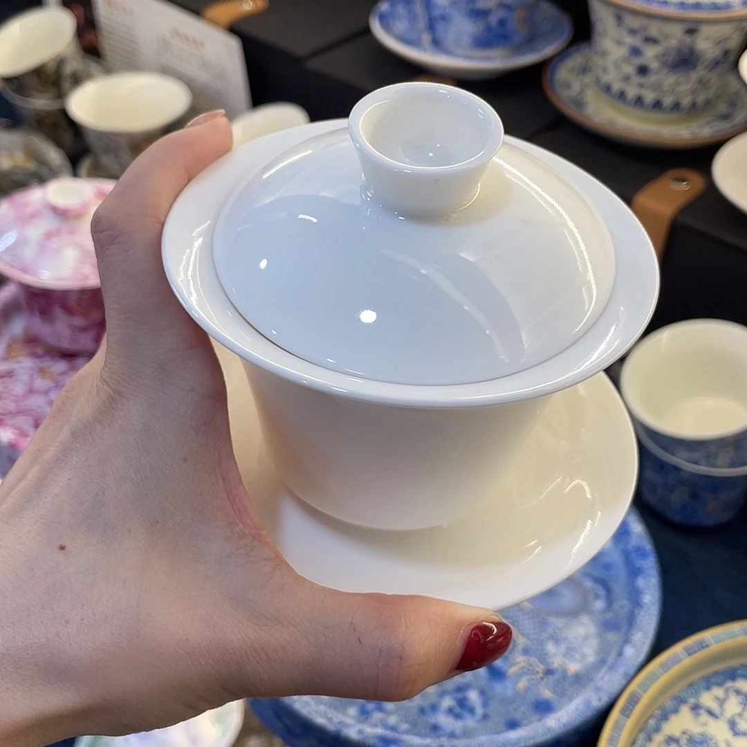 陶景德陶瓷盖碗茶具