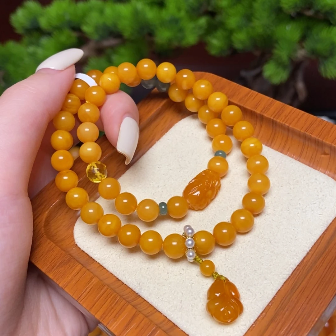 【闪购商品】未镶嵌蜜蜡手链手串