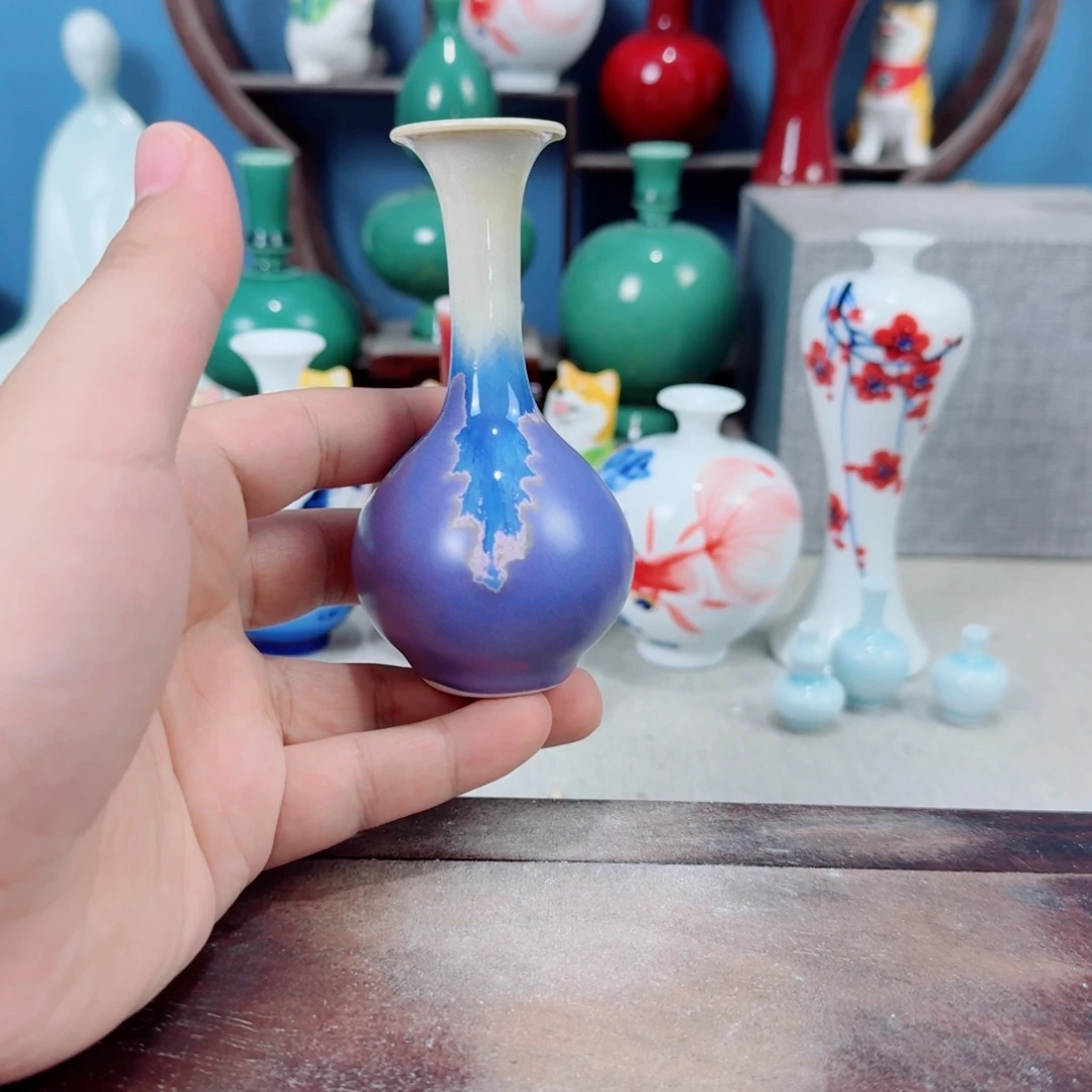 陶瓷手工小花器摆件