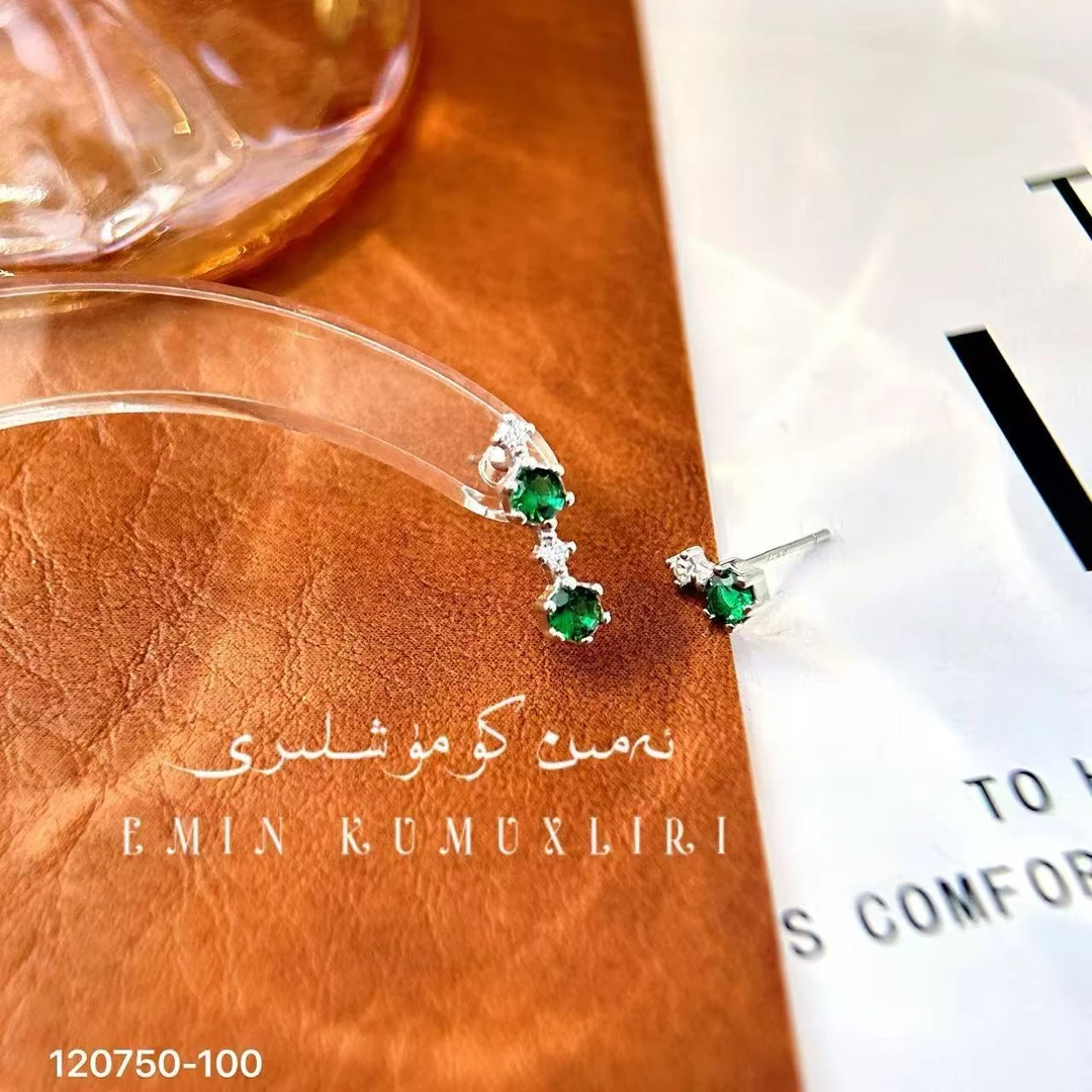 足银耳饰 爱民纯银首饰耳钉120750