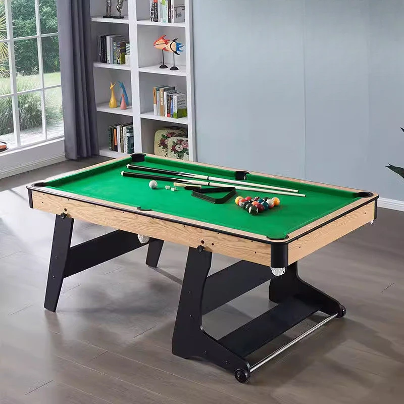 2025新款台球桌儿童室内台球乒乓球二合一折叠式美式桌球台多功能