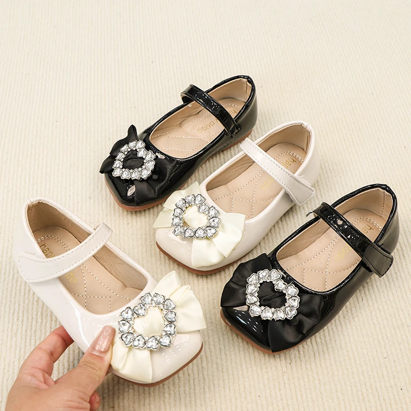 女童公主鞋春秋新款宝宝软底单鞋玛丽珍小皮鞋6157