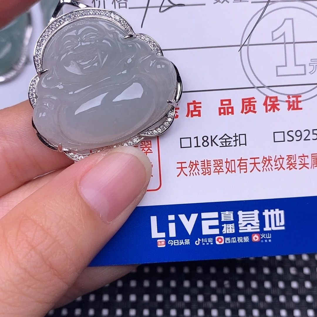 翡翠银S925镶嵌颈饰