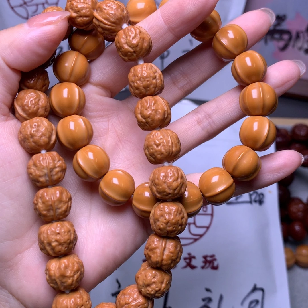 巴***定手串猴头核桃禅宗手持鲨鱼