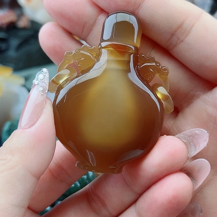 素***林玛瑙未镶嵌手饰吊坠