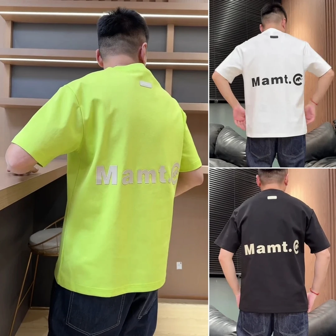 2025夏季新款圆领时尚短袖T恤百搭字母印花宽松大码潮牌半袖T恤男