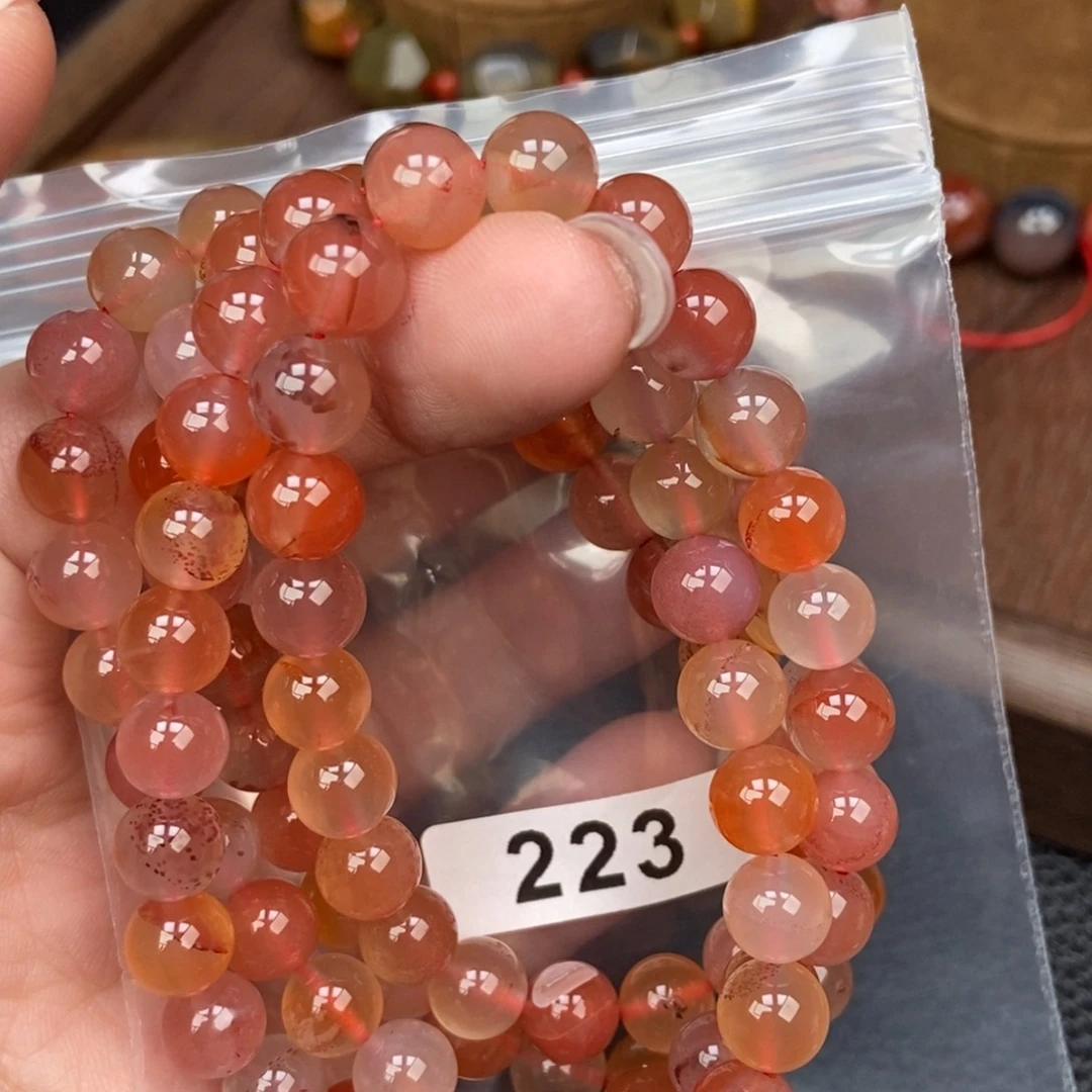 南红玛瑙未镶嵌手链