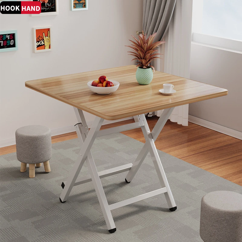 可折叠桌餐桌夜市小吃简易圆桌出租屋户外便携摆摊吃饭方桌小桌子