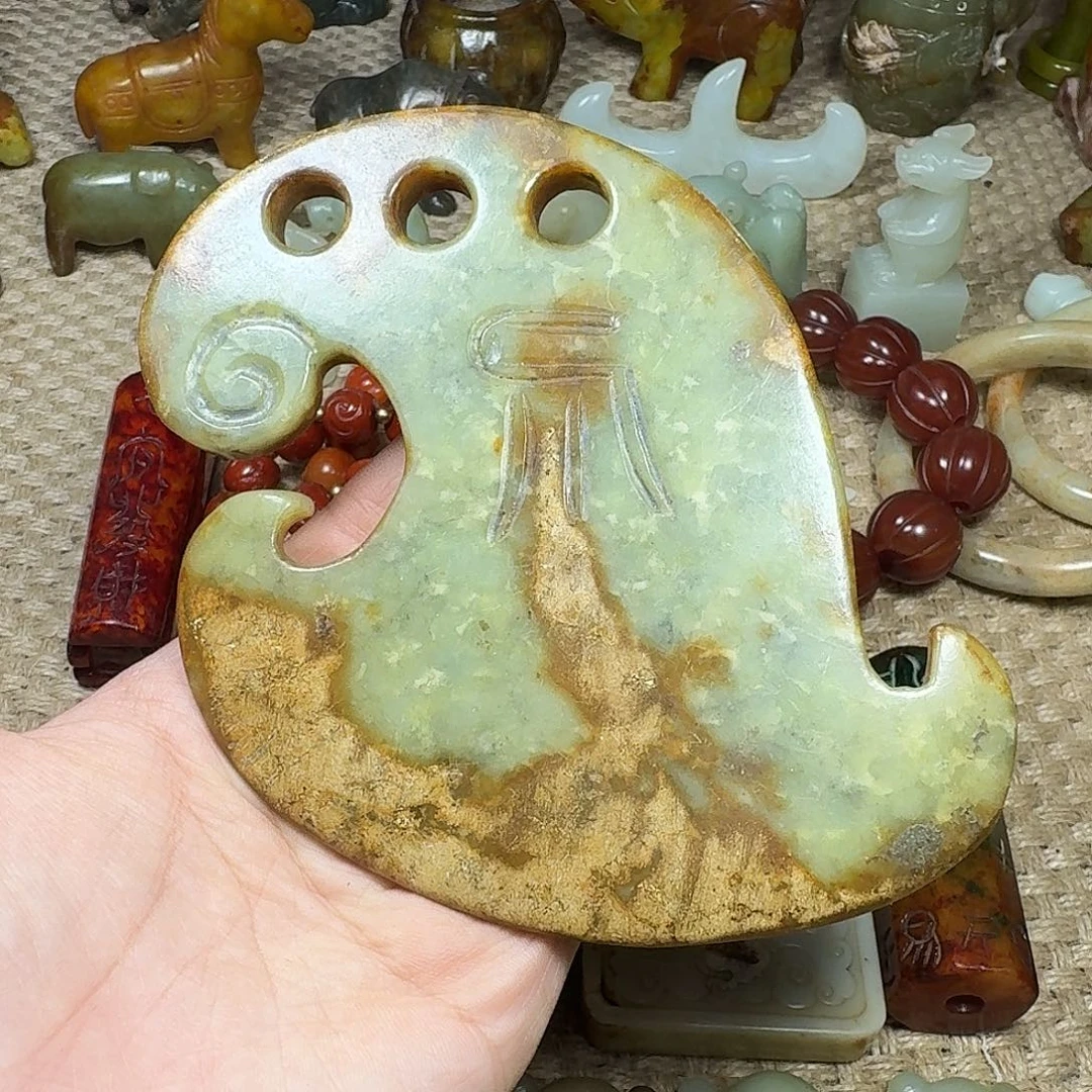 白玉菩提吊坠挂件