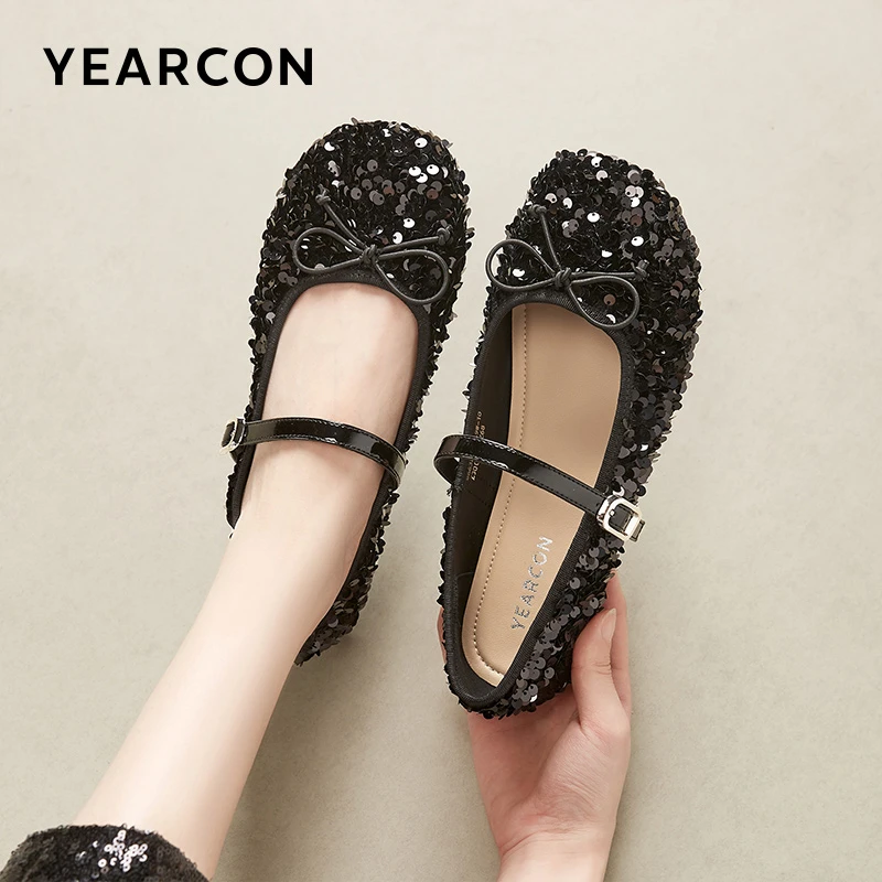 意尔康女鞋单鞋女25年春秋轻便舒适套脚女船鞋百搭玛丽珍鞋