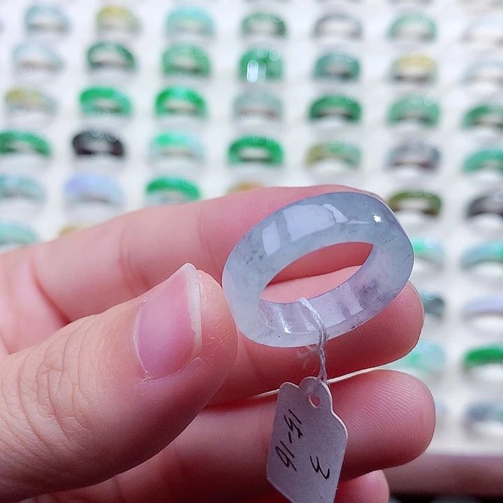 翡翠未镶嵌戒指15-16号