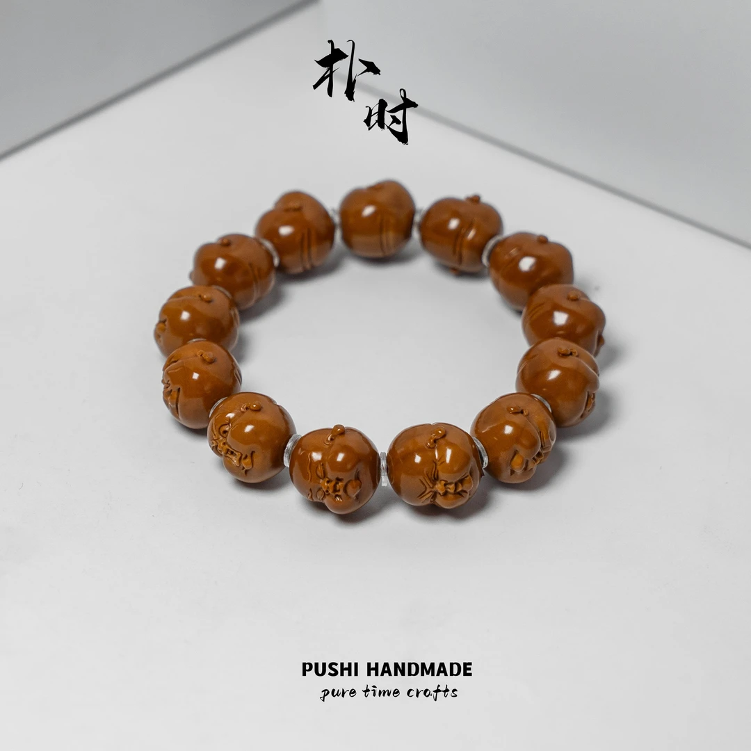 【小胖小】苏工名家雕刻 铁核橄榄核 人生百态