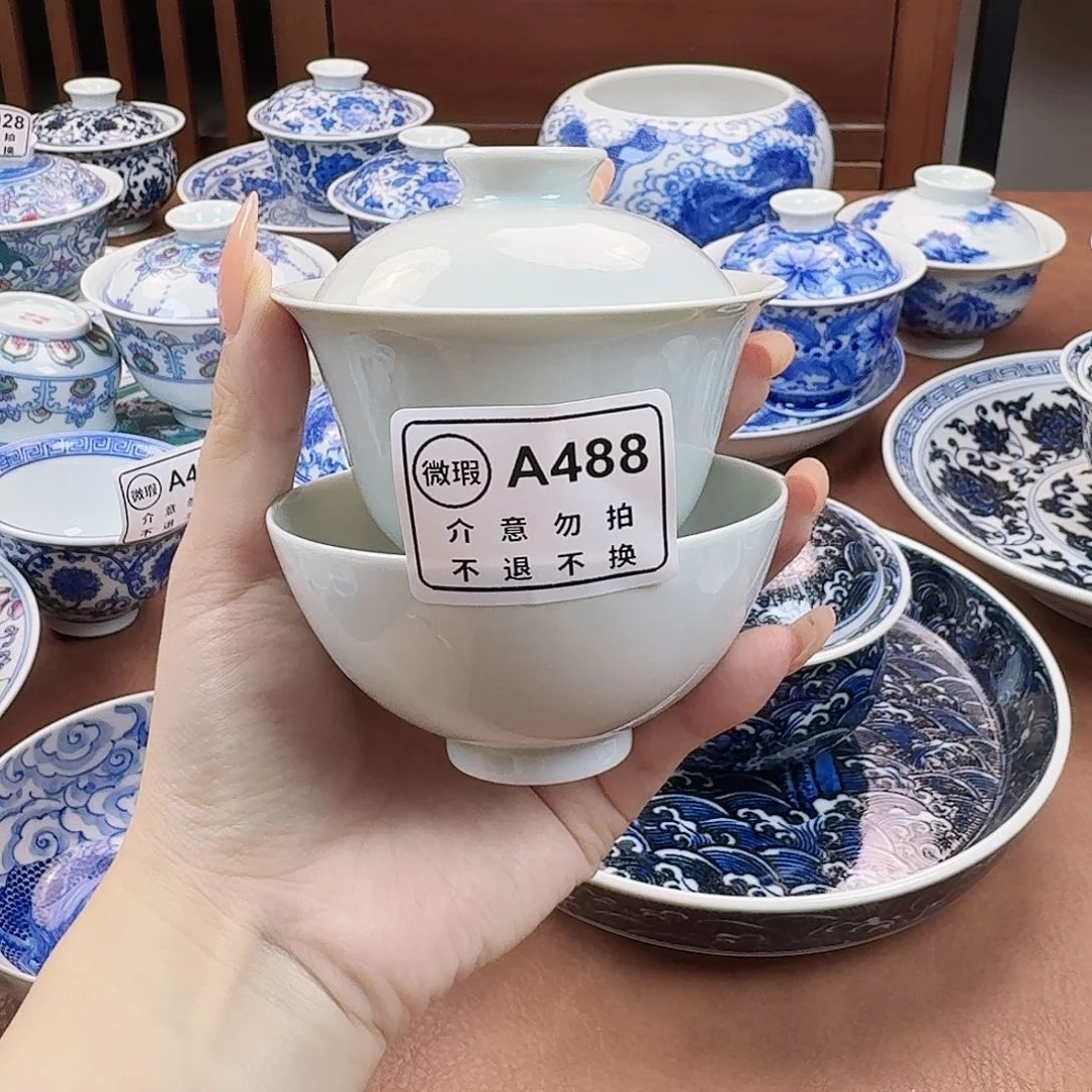 景德镇陶瓷手绘一套