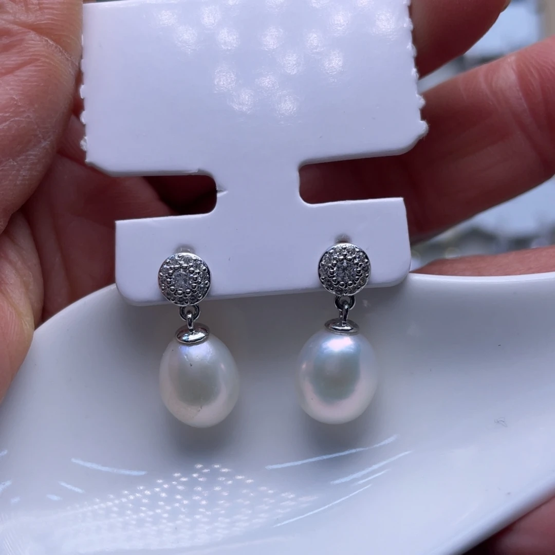 未镶嵌耳饰淡水珍珠