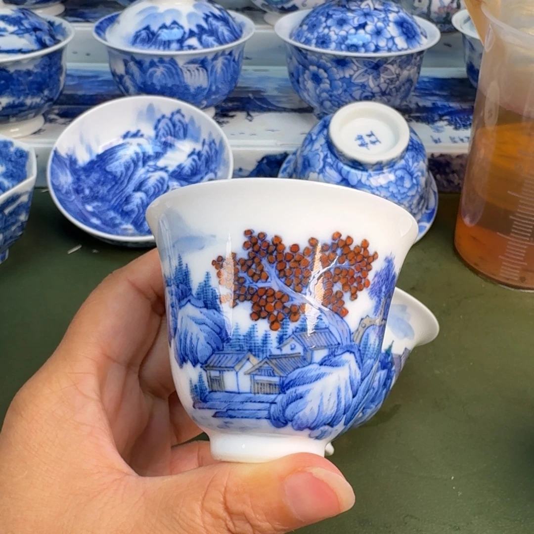 景德镇纯手绘茶具圆圆242