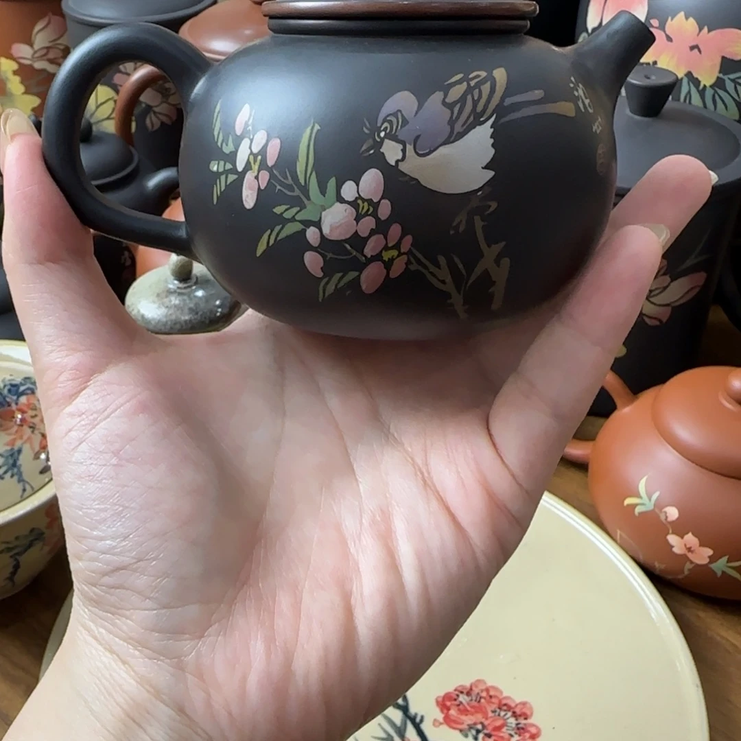 建水紫陶纯手工茶壶