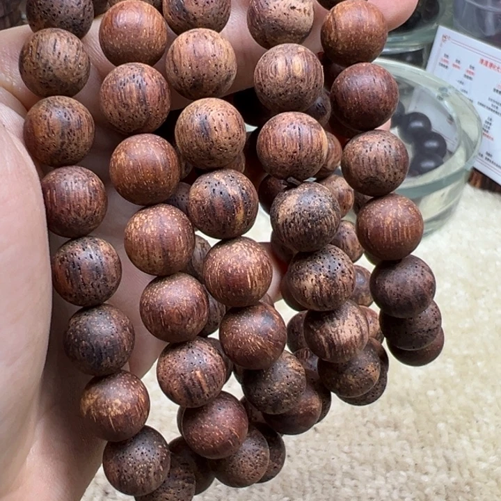 降真香手串/手链缅甸小叶降真香1.0黄白油单圈