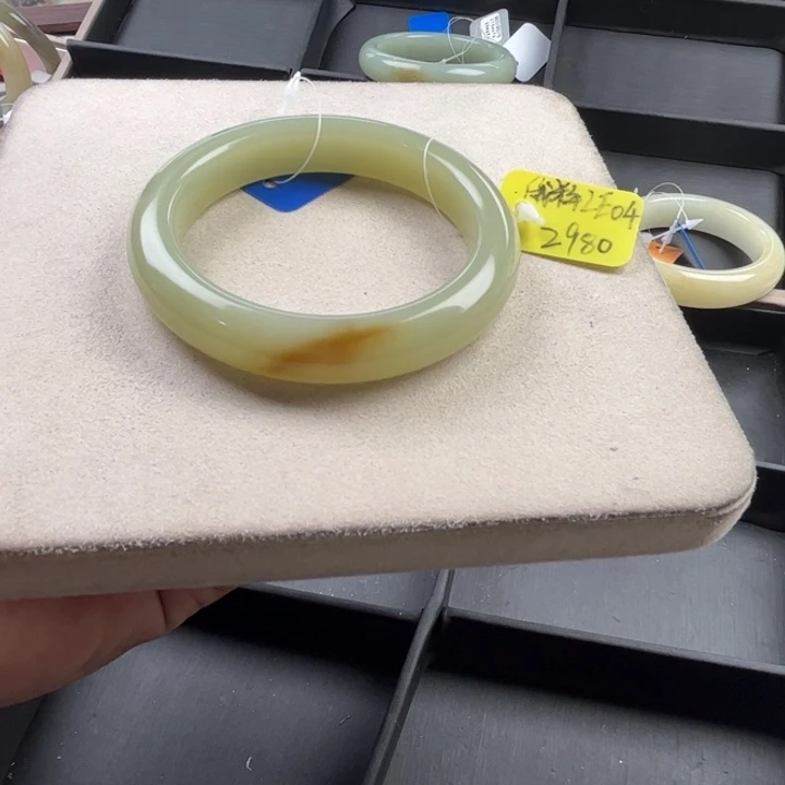 未镶嵌手镯和田玉玲珑美镯56.6